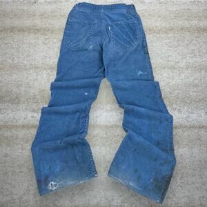 Vintage Levi's Distresses Blue Flare Jeans